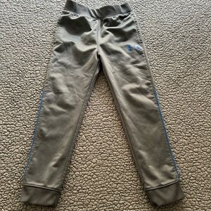 Under Armour Kids Gray Sweatpants with Blue Accents